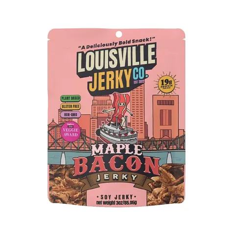 Louisville Jerky Co. Vegan Jerky Plant-Based Maple Bacon – Amazon product photo